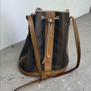 Distressed Fendi 80’s bucket bag